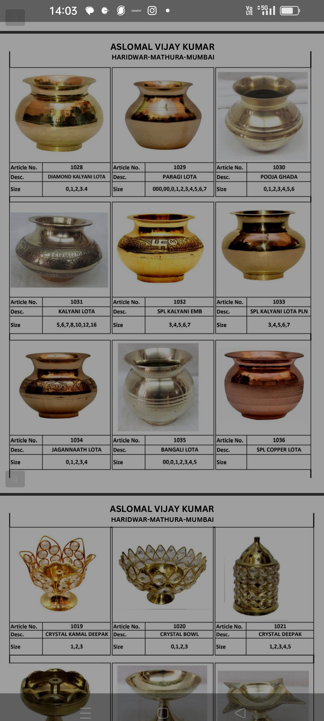 Pooja utensil